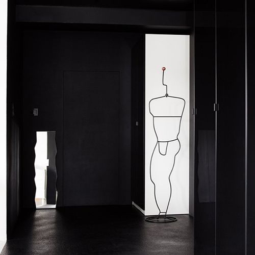 黑白奏鸣曲 波兰46平米小公寓设计