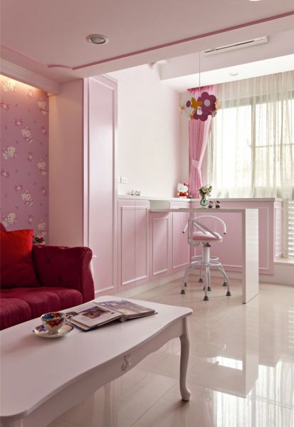 家居室内粉色装修欣赏