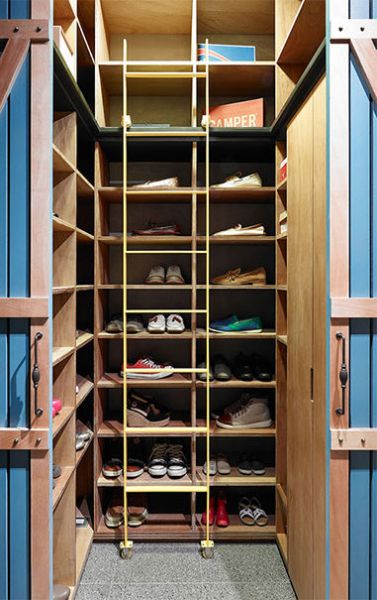 现代实木鞋柜设计