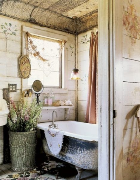 乡村风格浴室 淳朴的自然风情