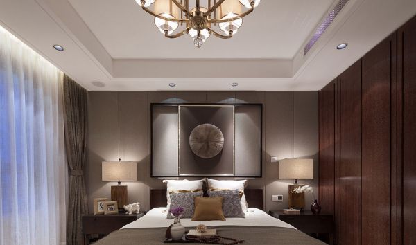 中式现代卧室室内设计效果图欣赏