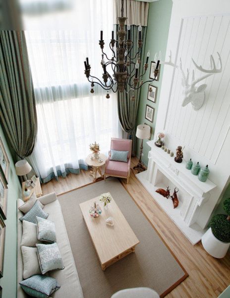 浪漫马卡龙欧式客厅设计