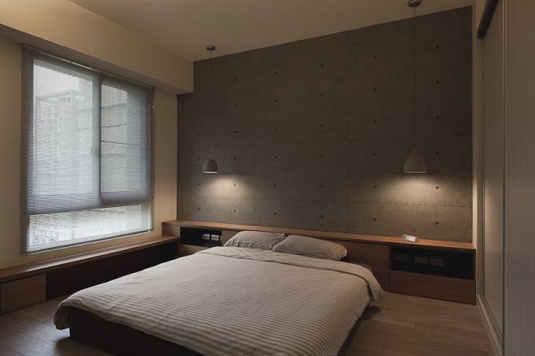 现代灰色主题卧室装潢