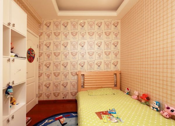 现代温馨儿童房布置效果图