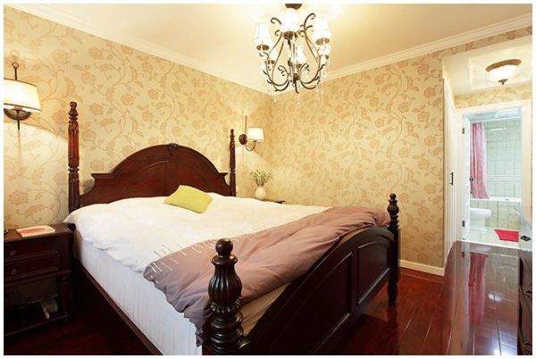 古典美式卧室布置