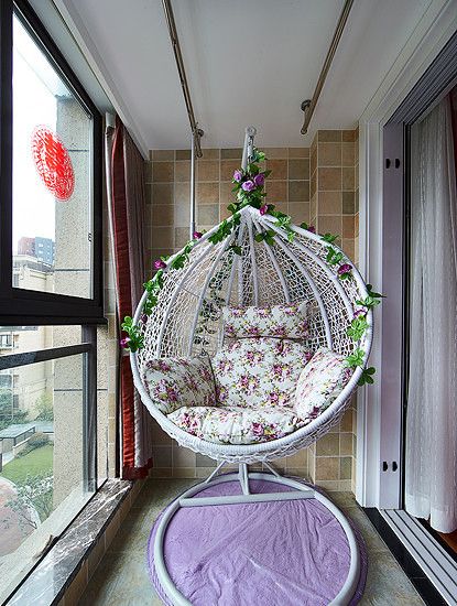 现代室内吊篮设计装饰效果图