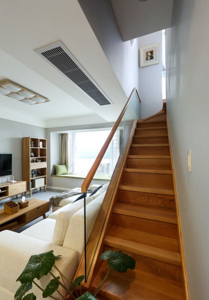 日式家居复式楼梯内装修效果图