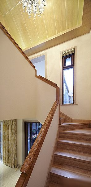 现代精致实木楼梯装潢