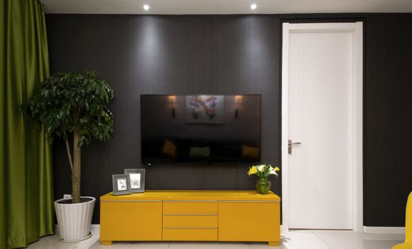 现代简约客厅电视背景墙装饰设计图片