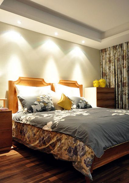 中式现代卧室设计效果图片