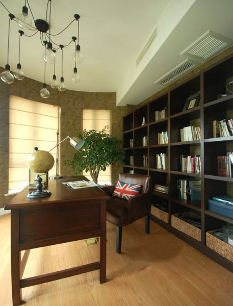 古典美式书房设计