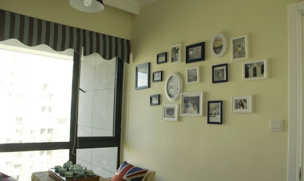 简约美式室内相片墙设计效果图片