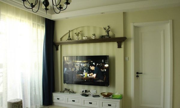 简约室内电视背景墙设计效果图片