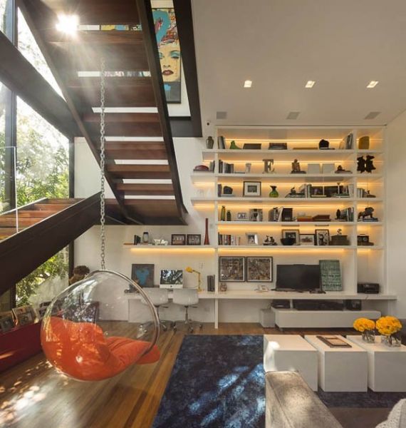 巴西豪华玻璃钢结构别墅设计
