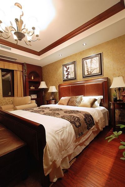 复古美式卧室装饰