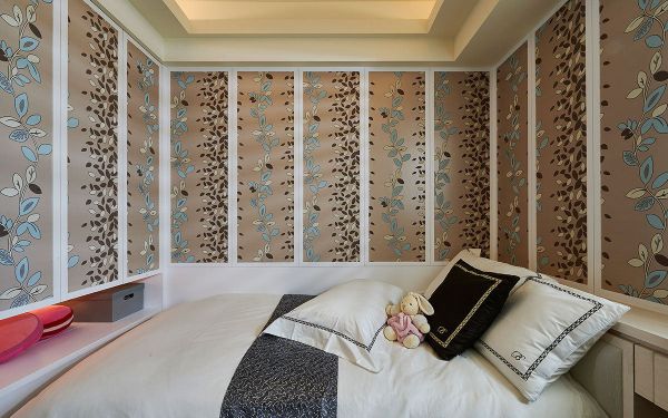 现代欧式卧室壁纸设计效果图