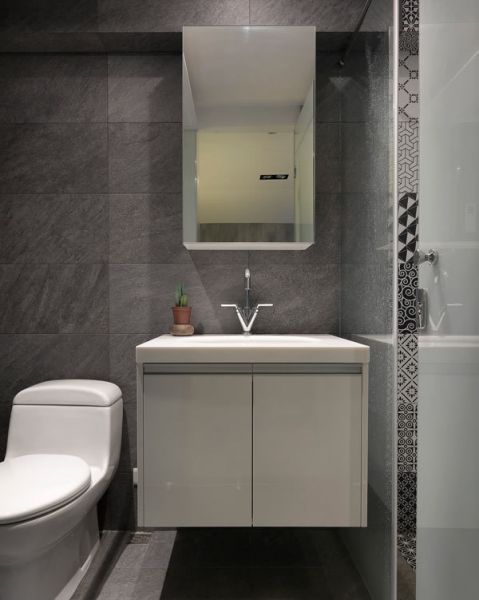 现代公寓室内卫生间设计图片