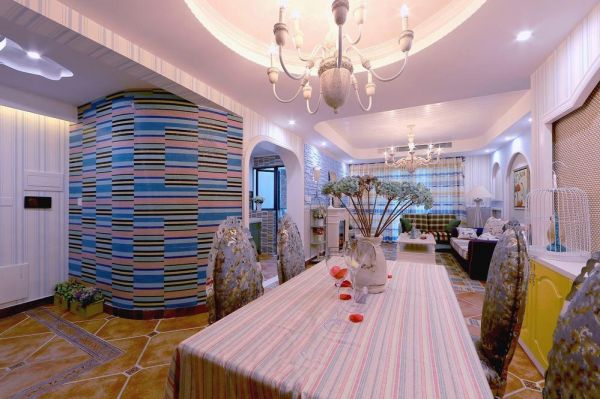 地中海装修餐厅图片2015