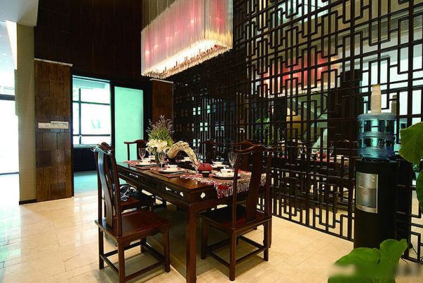 豪华古典新中式餐厅装潢
