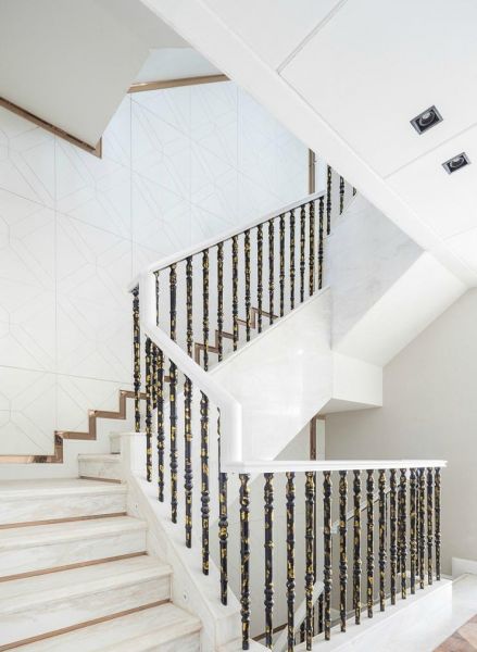 现代极简楼梯设计室内效果图片