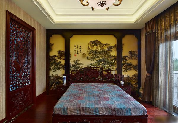 中式古典卧室设计装潢