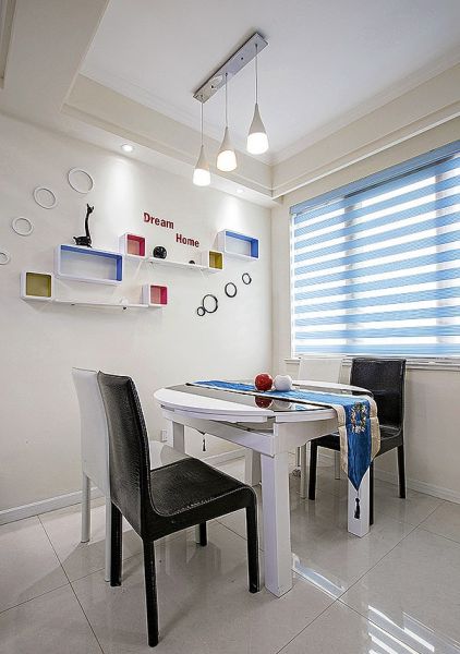 现代公寓室内餐厅装饰布置效果图片