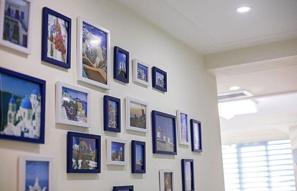 现代公寓室内相片墙效果图片