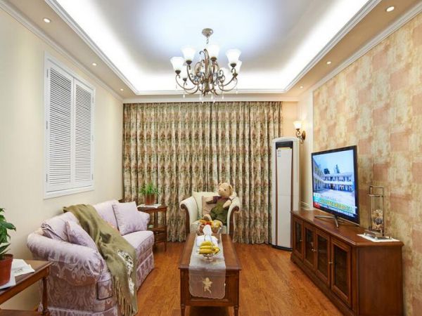 美式风格小户型家居客厅装饰效果图