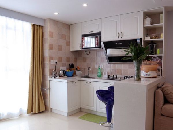 时尚现代小户型家居厨房装饰效果图片