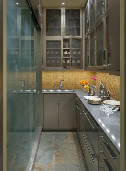 美式室内厨房不锈钢设计效果图