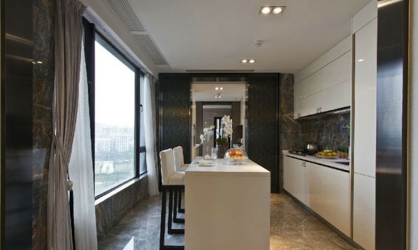 现代风格家居厨房餐厅室内装饰效果图