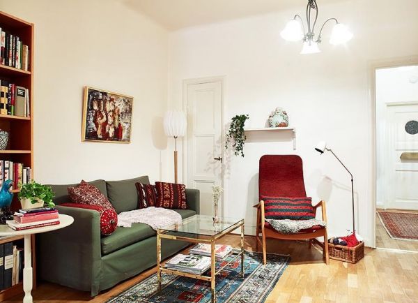 复古欧式公寓客厅装饰图片