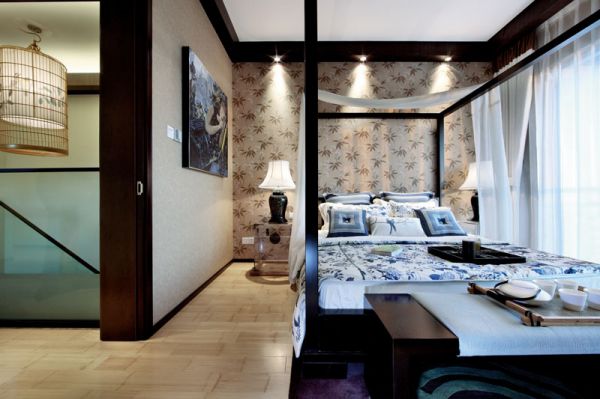 儒雅新中式卧室设计案例