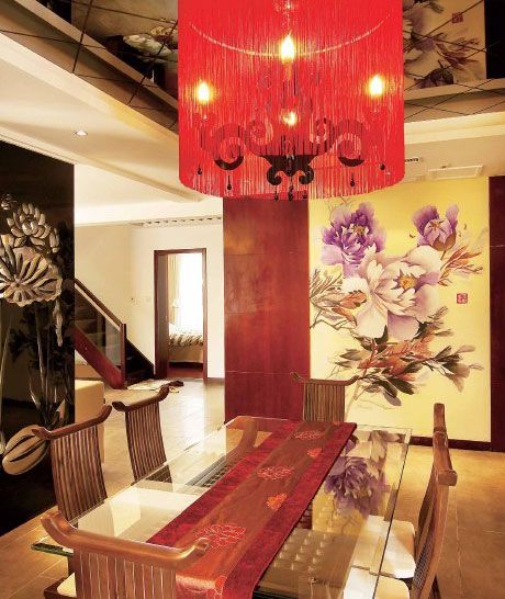 喜庆中式家居餐厅设计