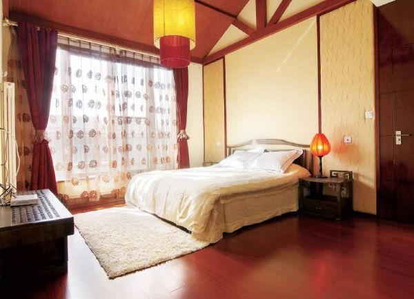 新中式家装卧室装饰效果图