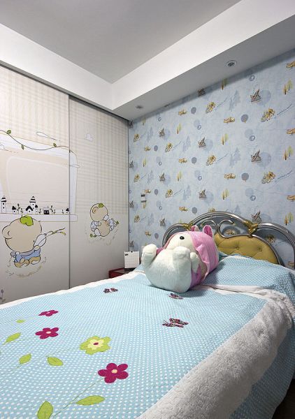 美式简约儿童房设计室内效果图