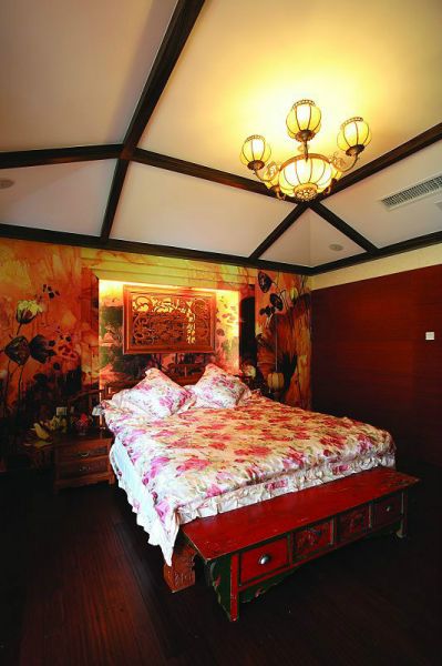 中式古典明清风格卧室设计