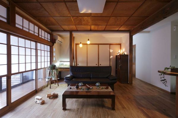 日式二居室装修客厅设计