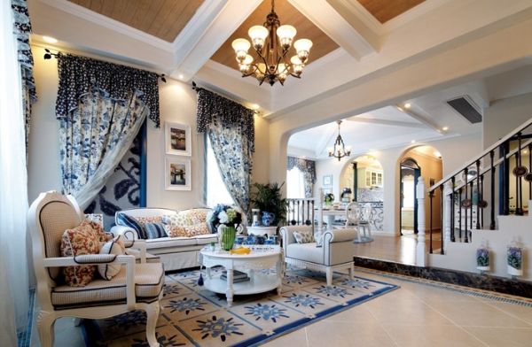 地中海风格别墅室内装饰设计效果图