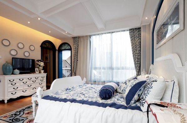 地中海风格卧室装饰设计图片