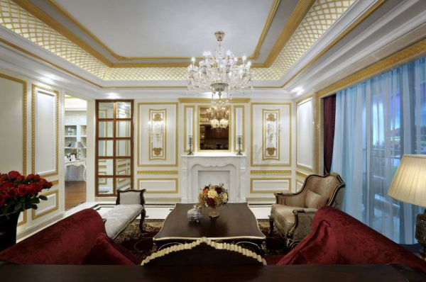 古典宫廷风欧式客厅装饰设计
