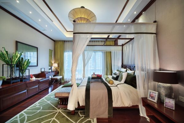 东南亚设计卧室吊顶欣赏2015