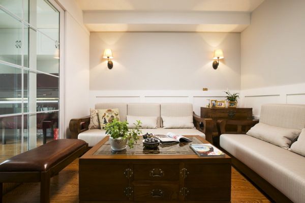 新中式风格客厅沙发布置效果图片
