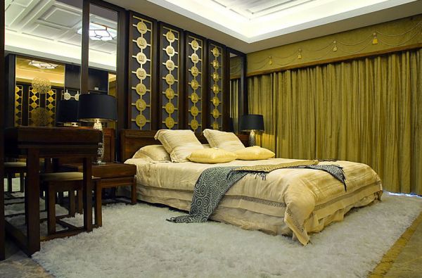 新古典中式卧室装潢设计