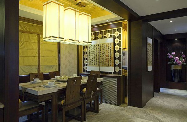 新古典中式餐厅设计