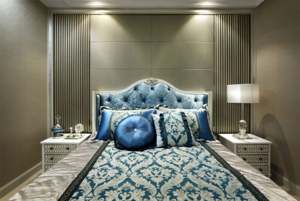 精美蓝色欧式卧室装修