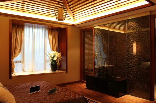 东南亚设计装修卧室飘窗欣赏