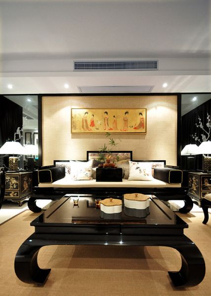 新中式风格别墅室内效果图