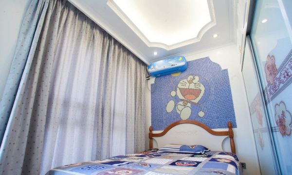 哆啦A梦主题混搭儿童房设计