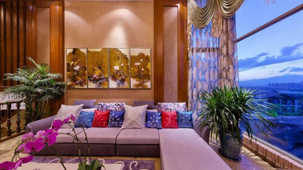 东南亚风格设计客厅装饰图片